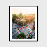 Rainbow Sidewalks at 10th Street and Piedmont Avenue