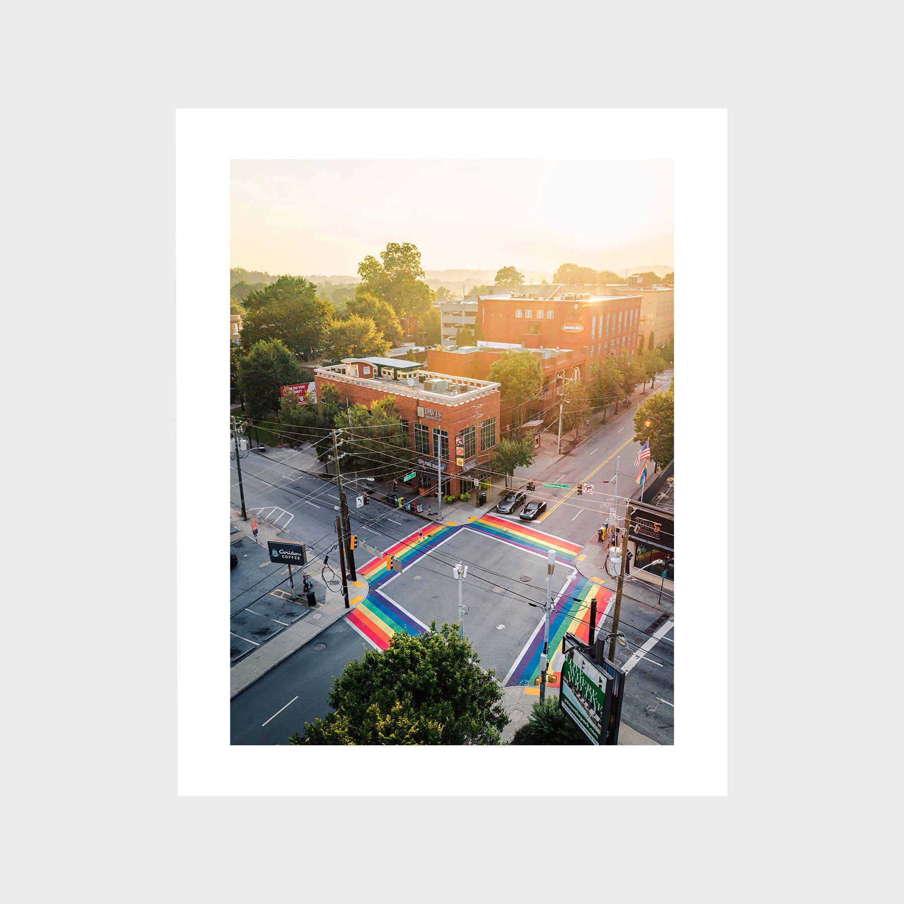 Rainbow Sidewalks at 10th Street and Piedmont Avenue