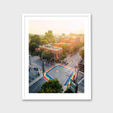 Rainbow Sidewalks at 10th Street and Piedmont Avenue