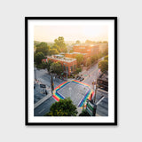 Rainbow Sidewalks at 10th Street and Piedmont Avenue