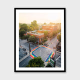 Rainbow Sidewalks at 10th Street and Piedmont Avenue