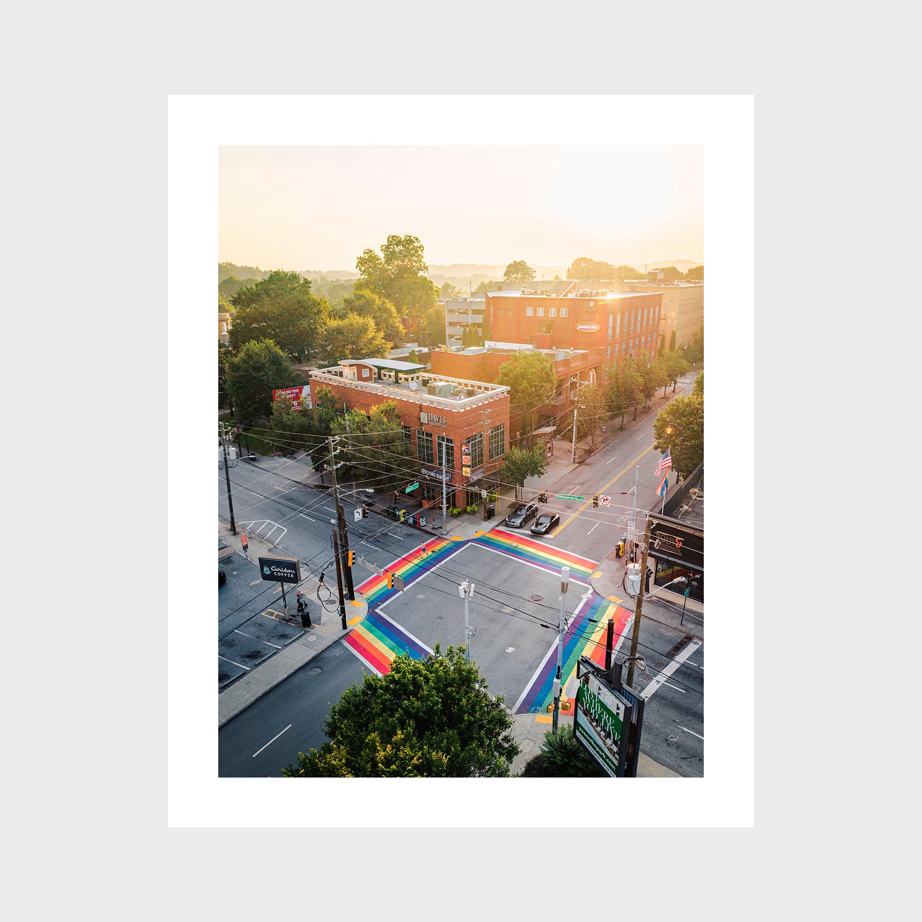 Rainbow Sidewalks at 10th Street and Piedmont Avenue