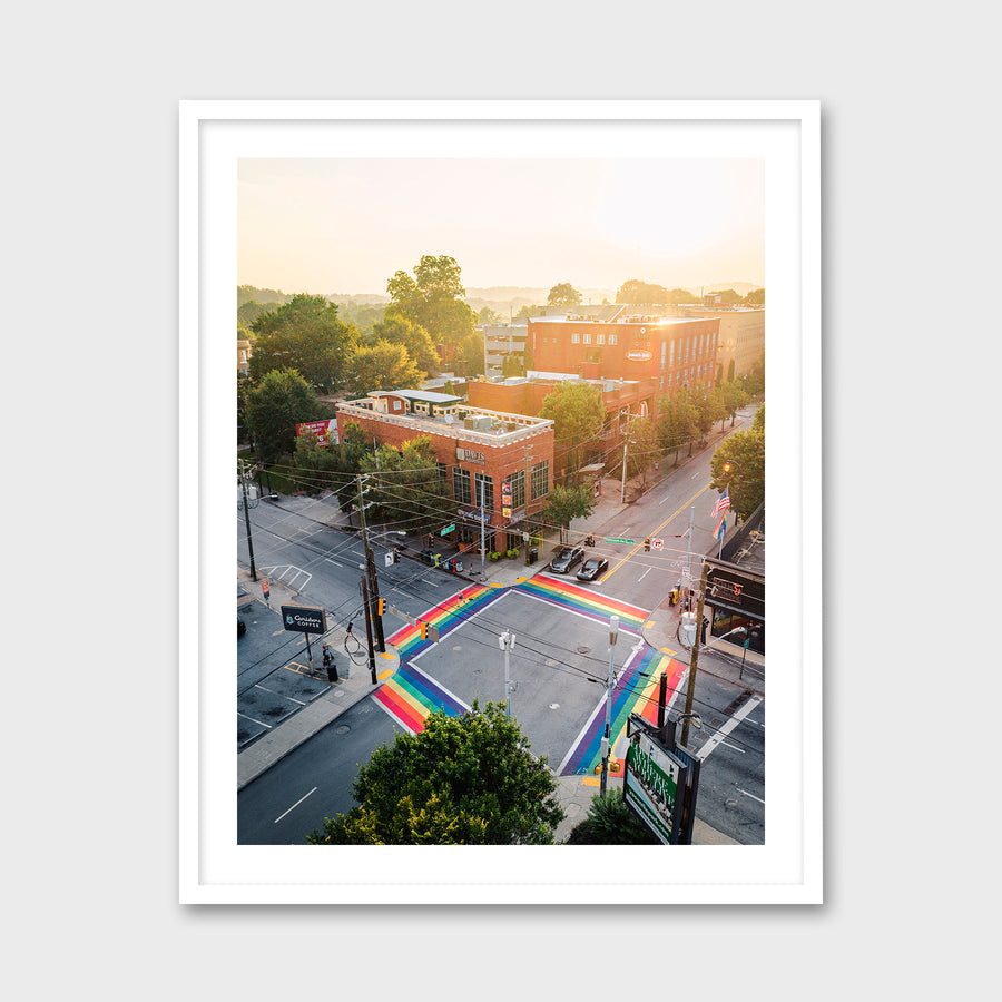 Rainbow Sidewalks at 10th Street and Piedmont Avenue