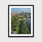 Above the Philadelphia Museum of Art