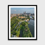 Above the Philadelphia Museum of Art
