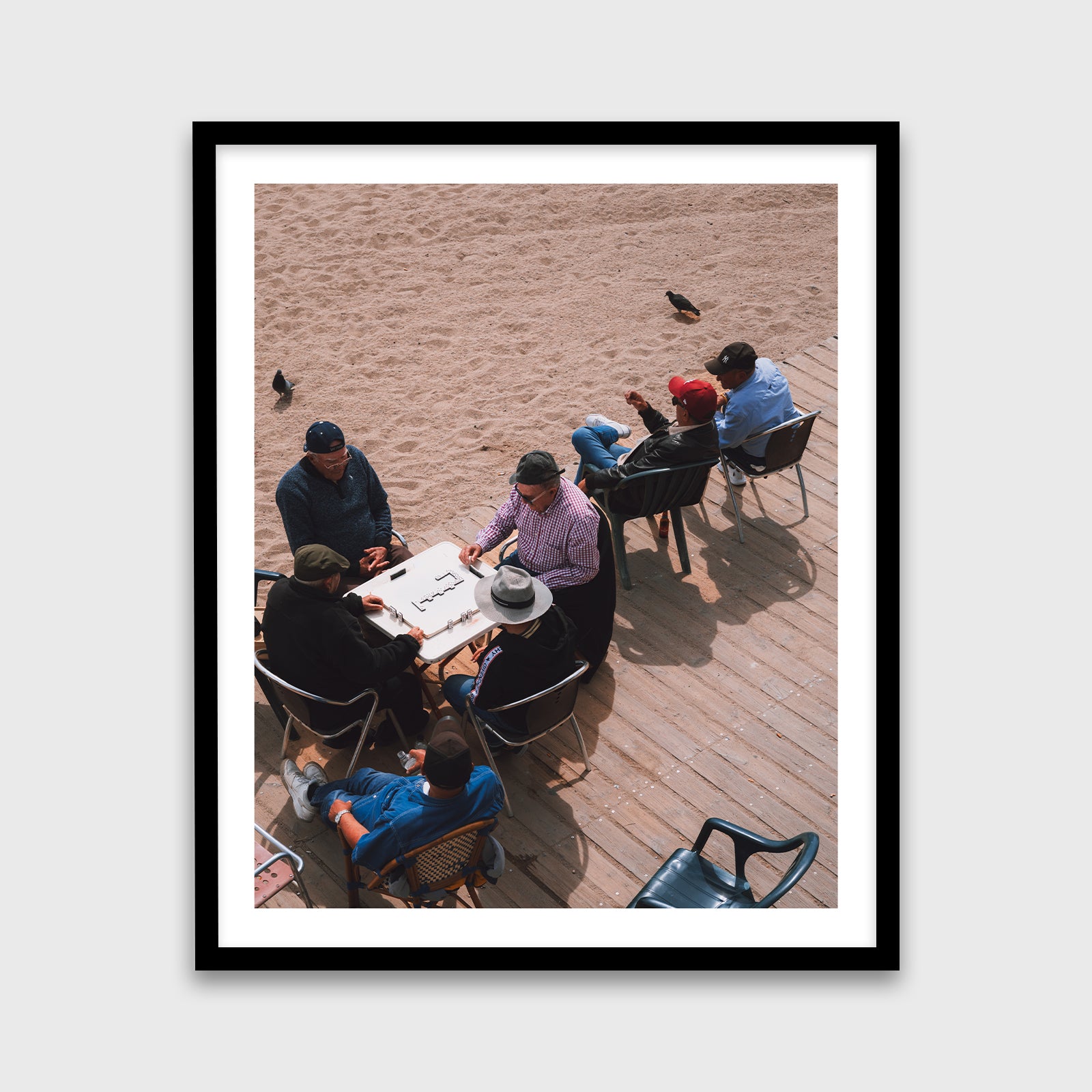 Domino Players in La Barceloneta