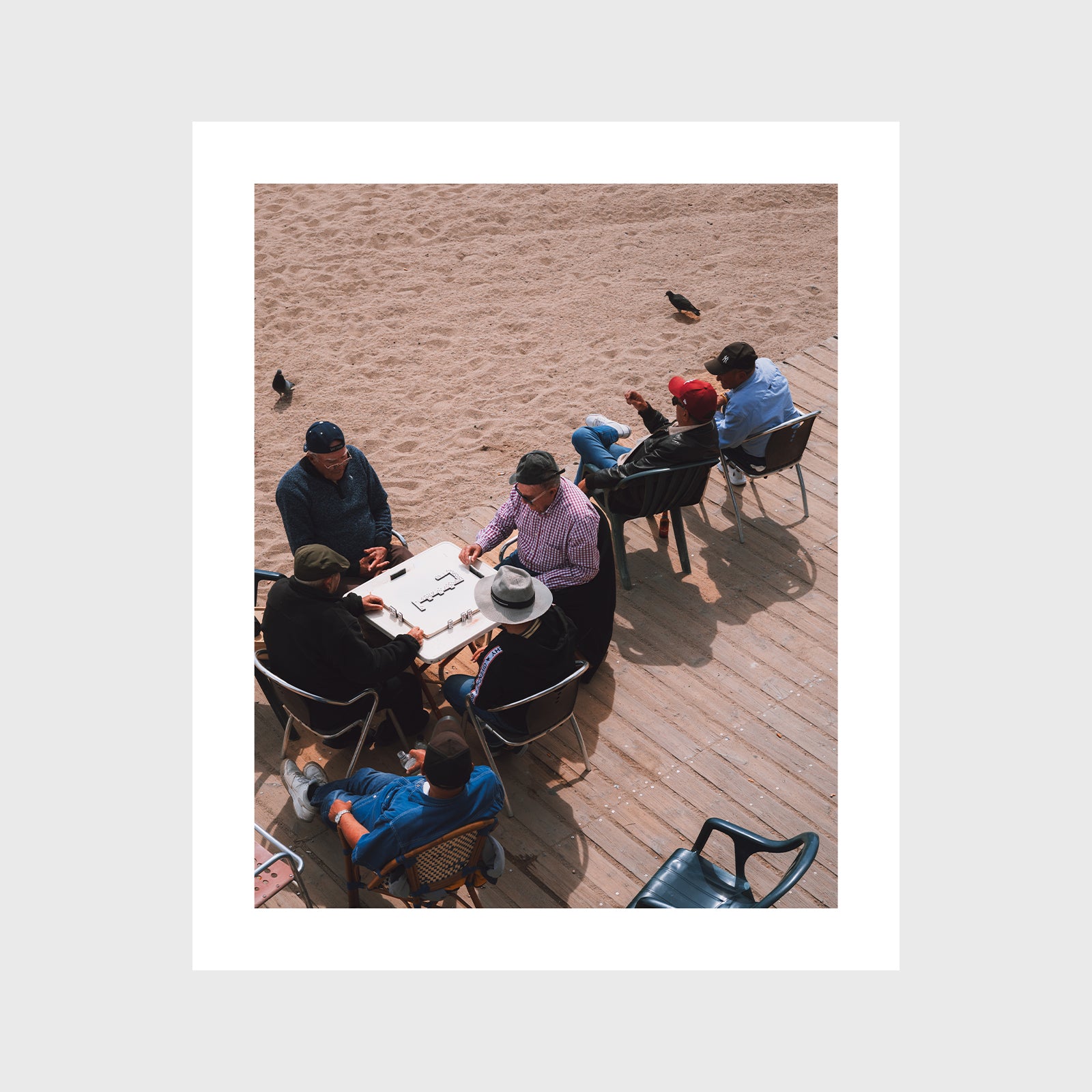 Domino Players in La Barceloneta