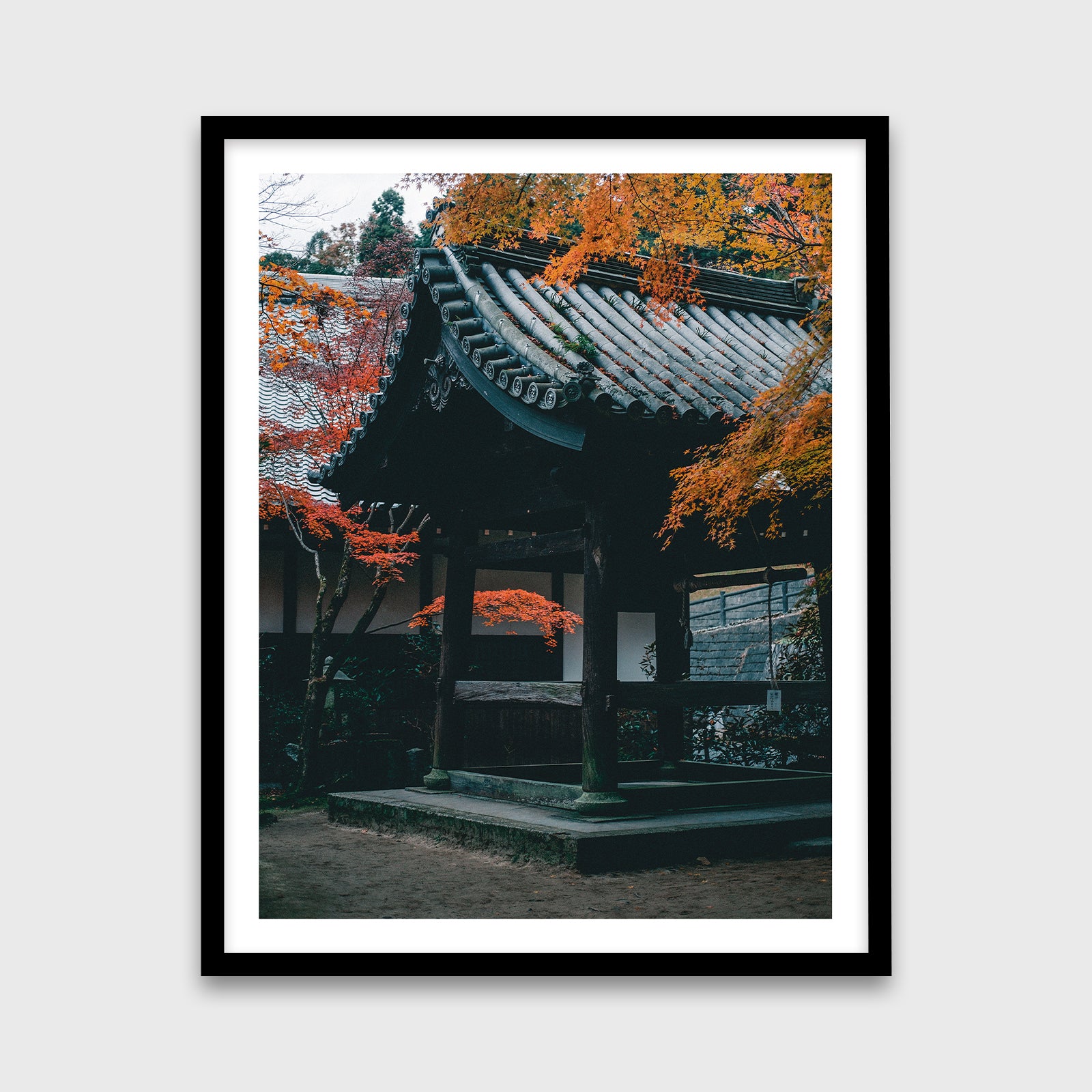 Enkō-ji Temple 24x30 Black Frame