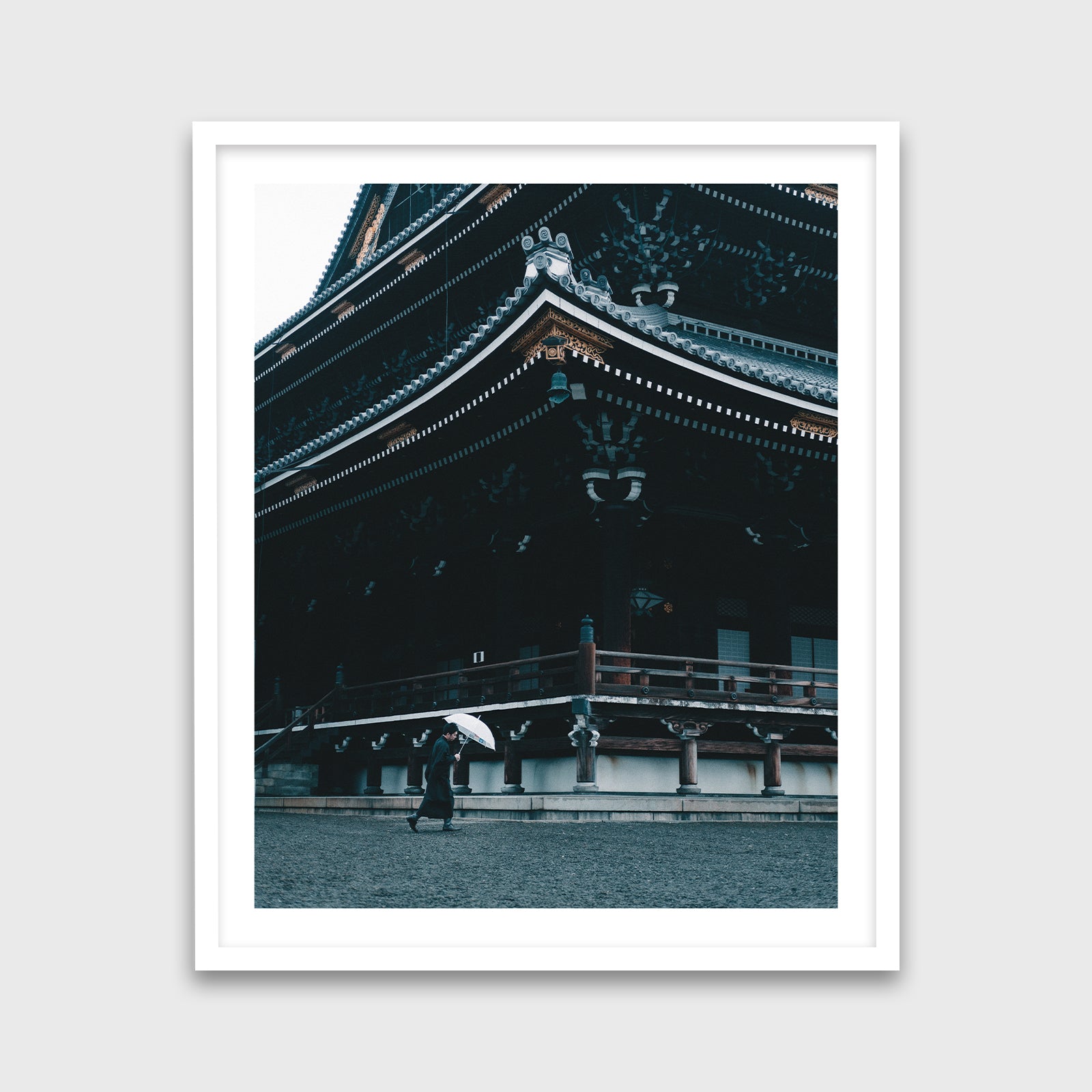 Higashi Hongan-ji Temple 20x24 White Frame