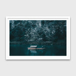 Hozugawa River Boat 36x24 White Frame