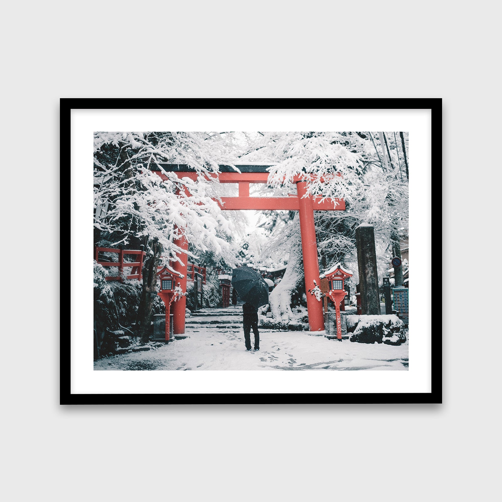 Kifune Shrine 20x16 Black Frame