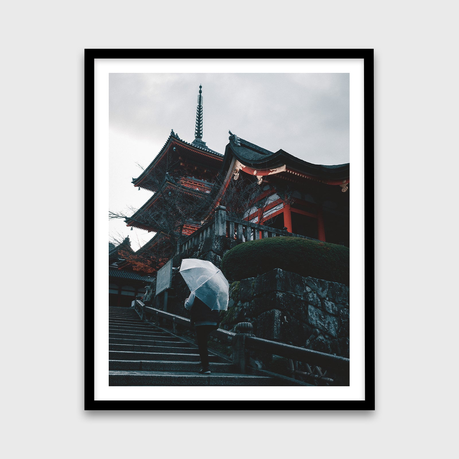 Kiyomizu-dera Temple 24x30 Black Frame