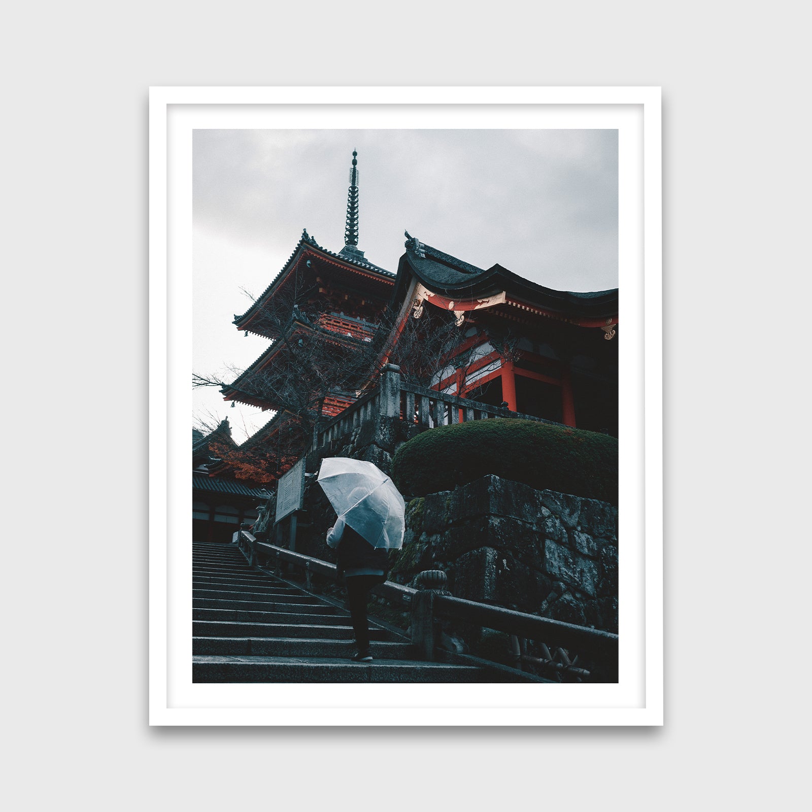 Kiyomizu-dera Temple 24x30 White Frame