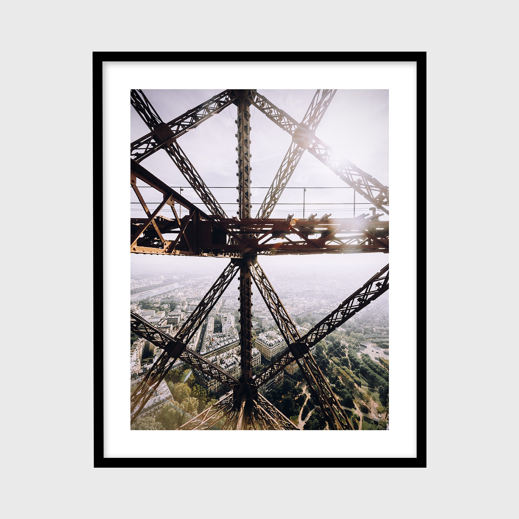 Looking Through the Eiffel Tower