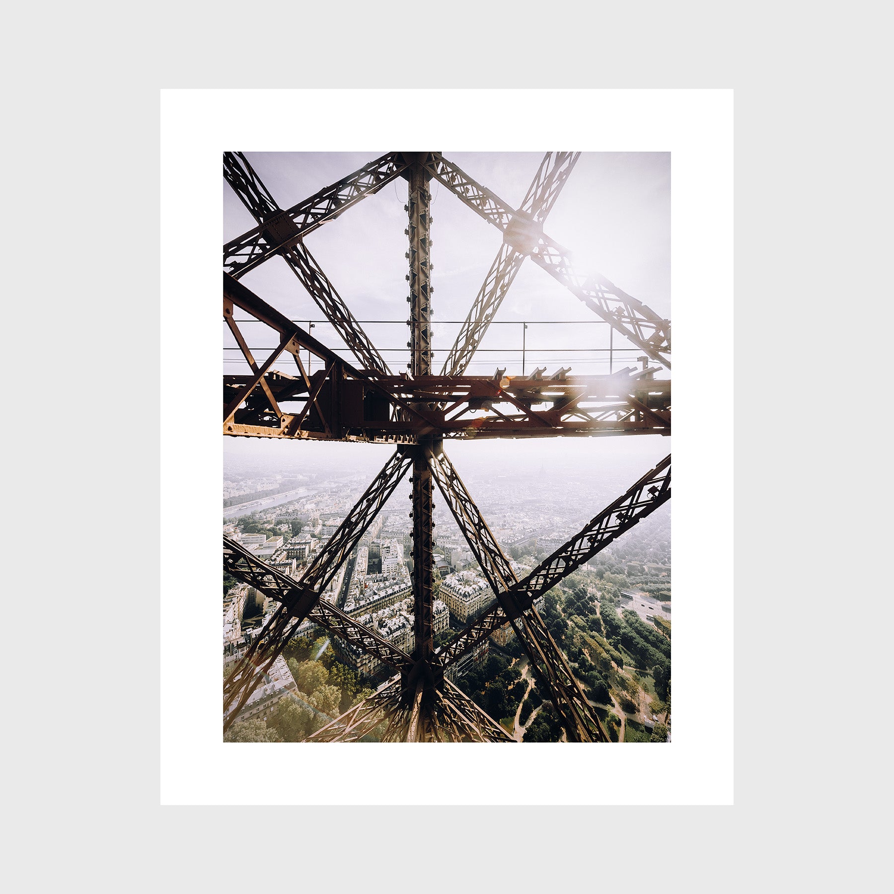 Looking Through the Eiffel Tower