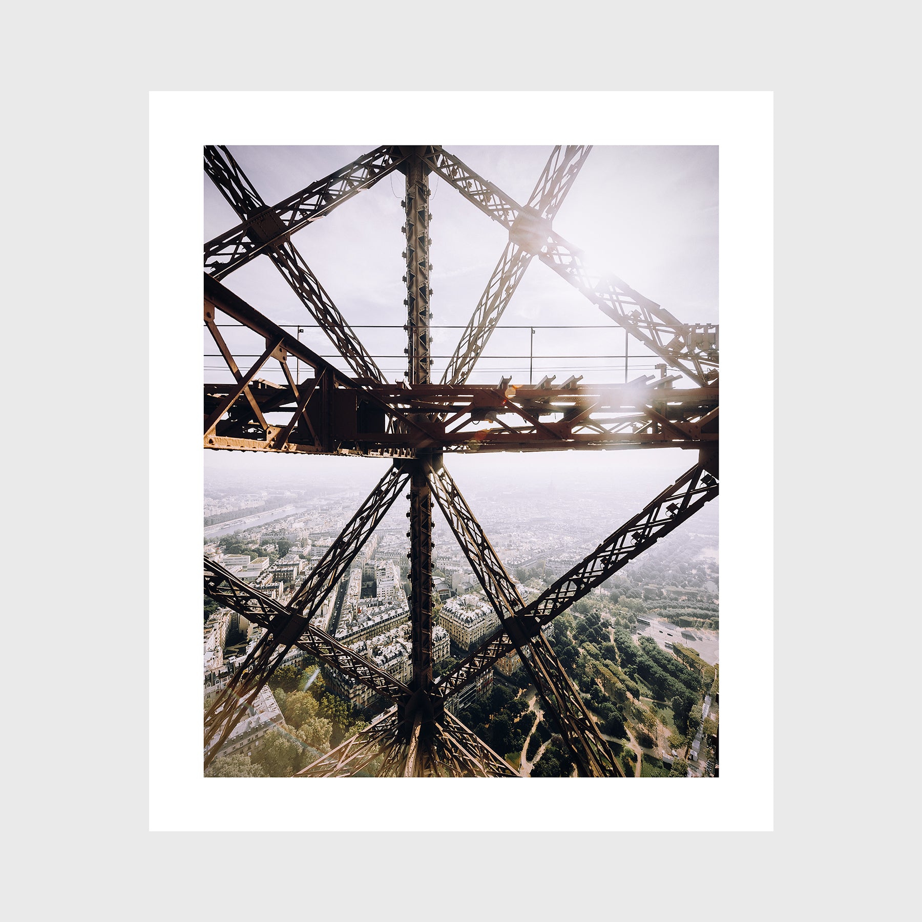 Looking Through the Eiffel Tower