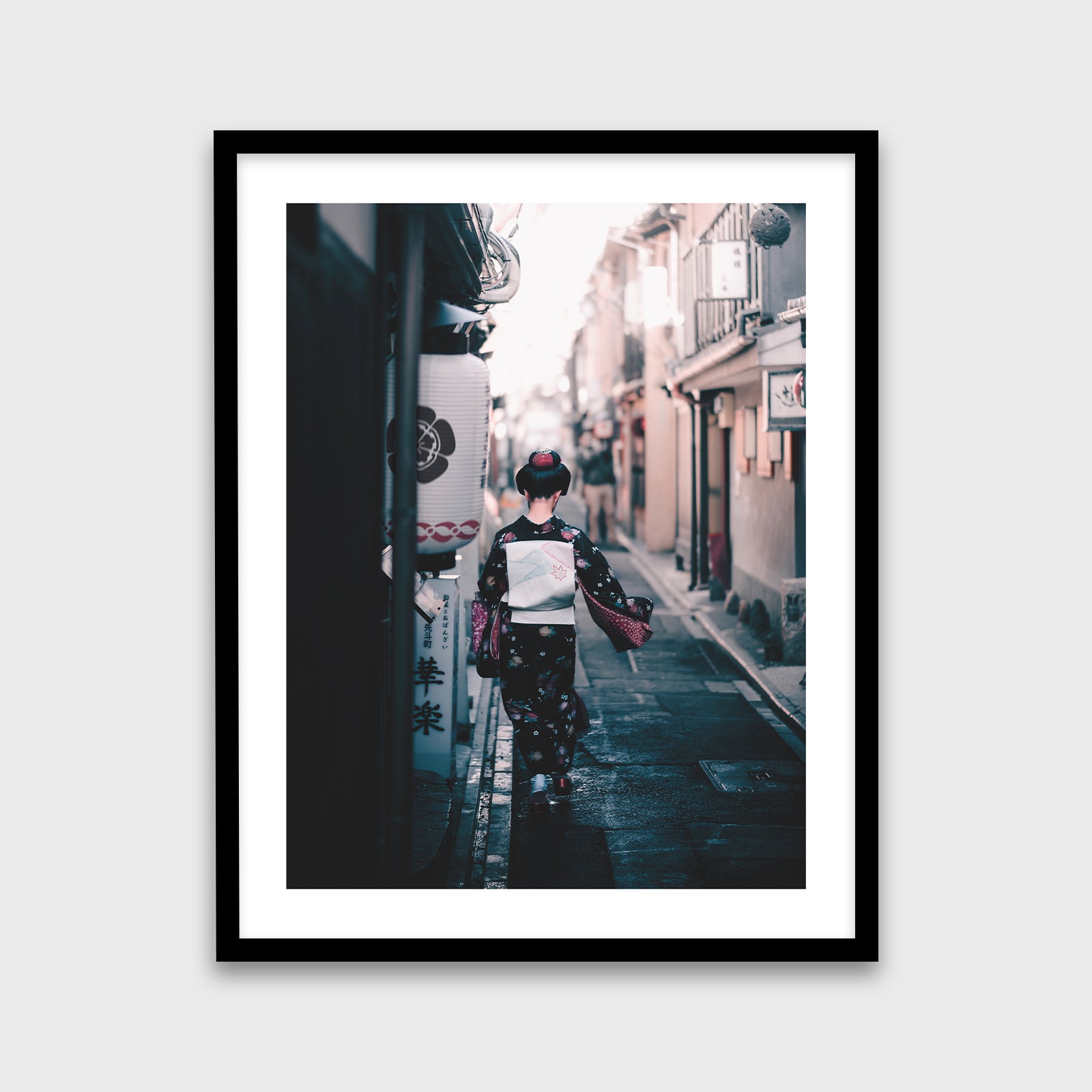 Pontochō Alley 16x20 Black Frame