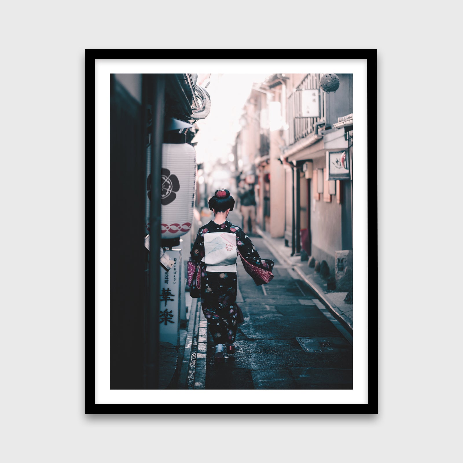 Pontochō Alley 24x30 Black Frame
