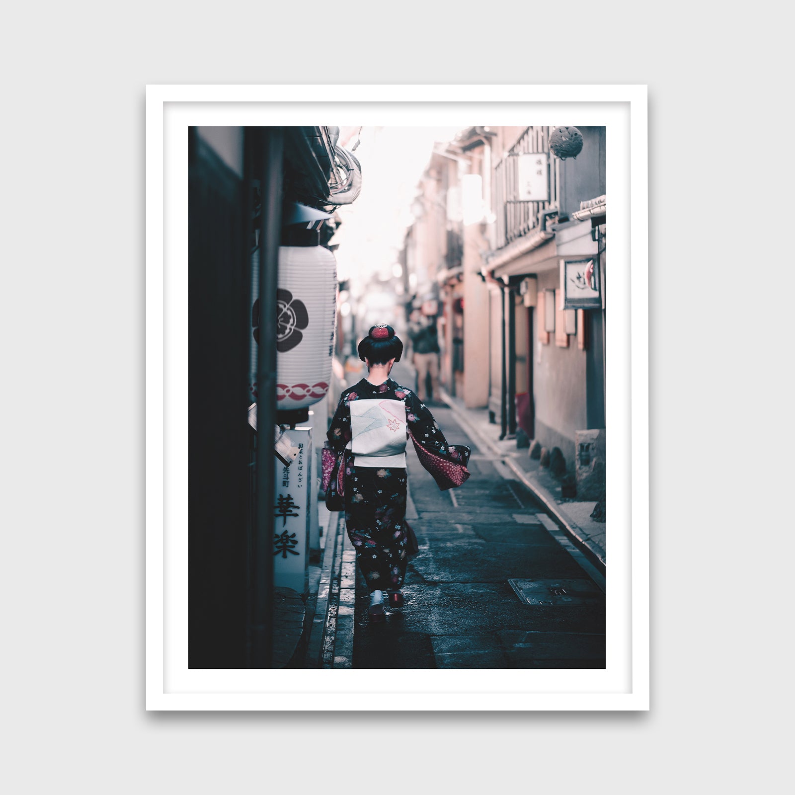 Pontochō Alley 24x30 White Frame
