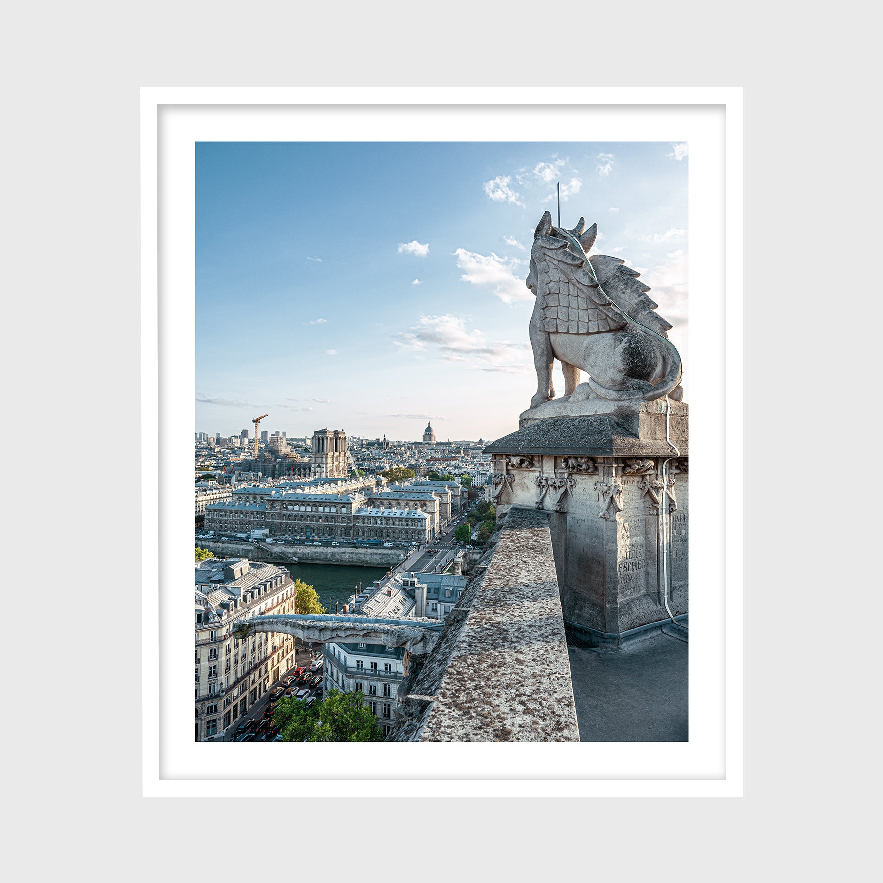 Statue on Saint-Jacques Tower