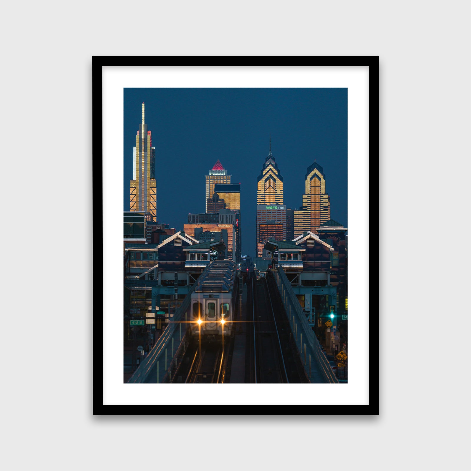 Train at 63rd Street Station