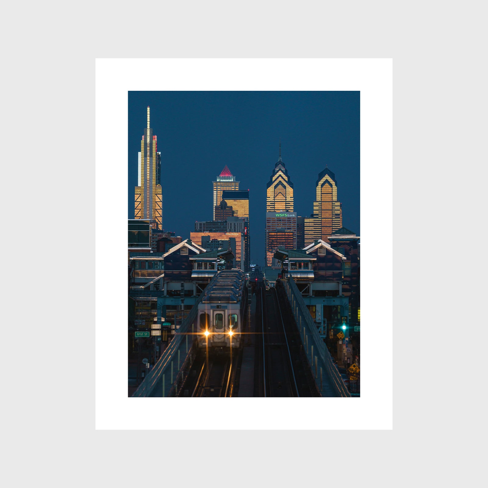 Train at 63rd Street Station