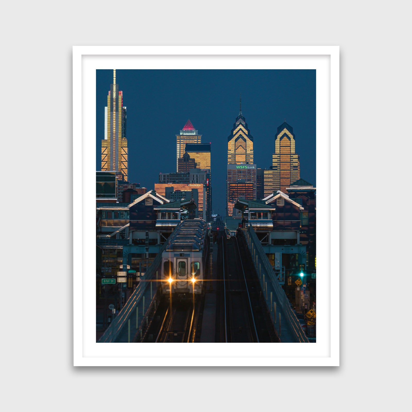 Train at 63rd Street Station