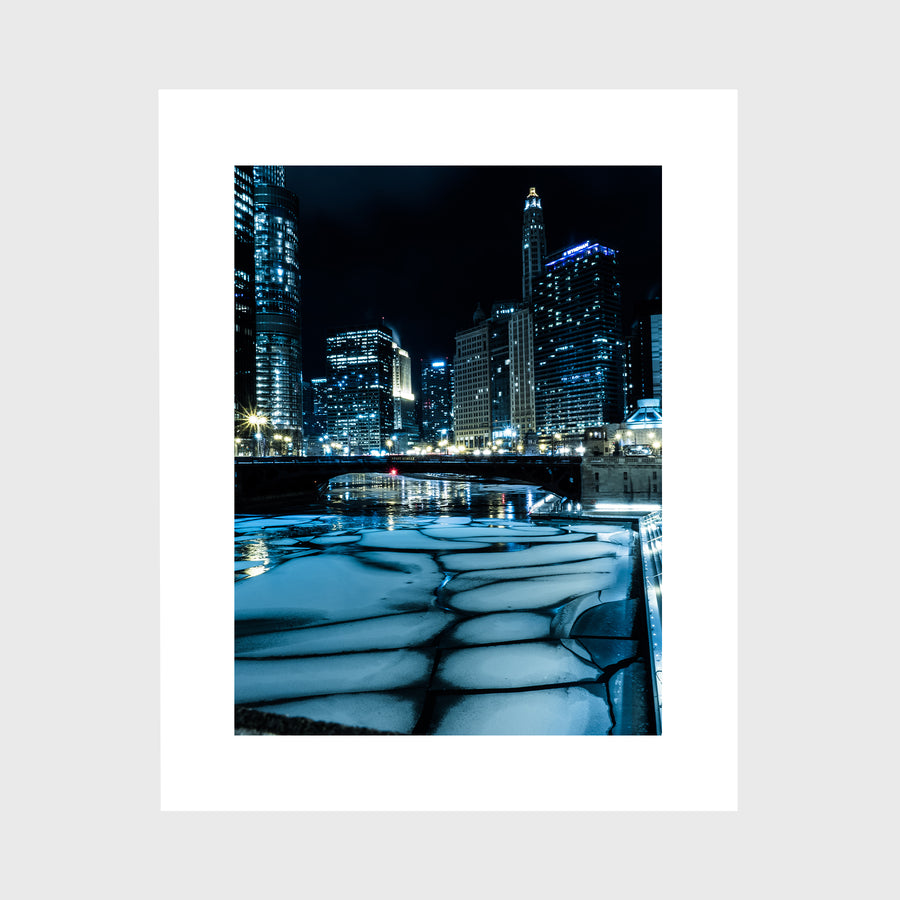 Ice on the Chicago River