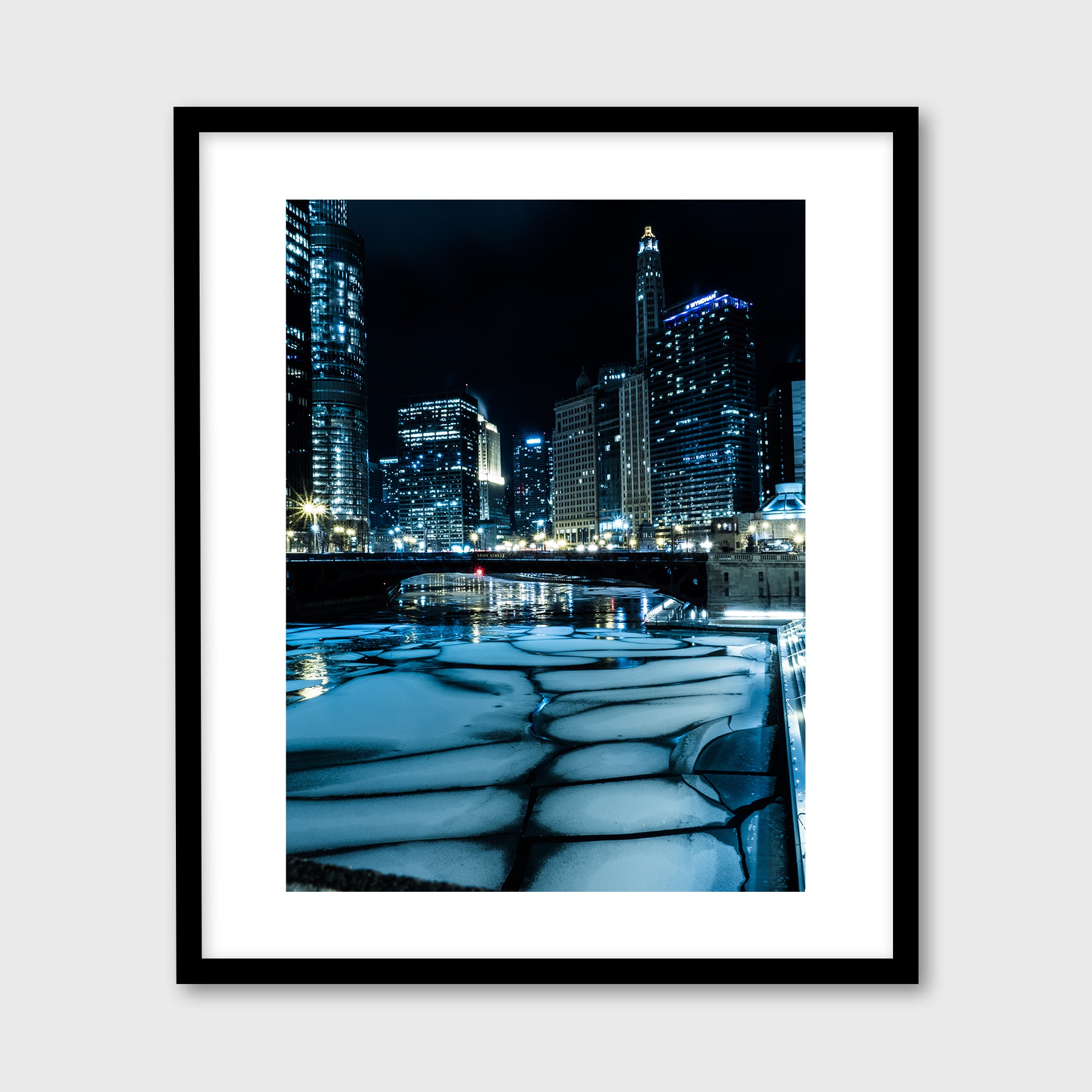 Ice on the Chicago River