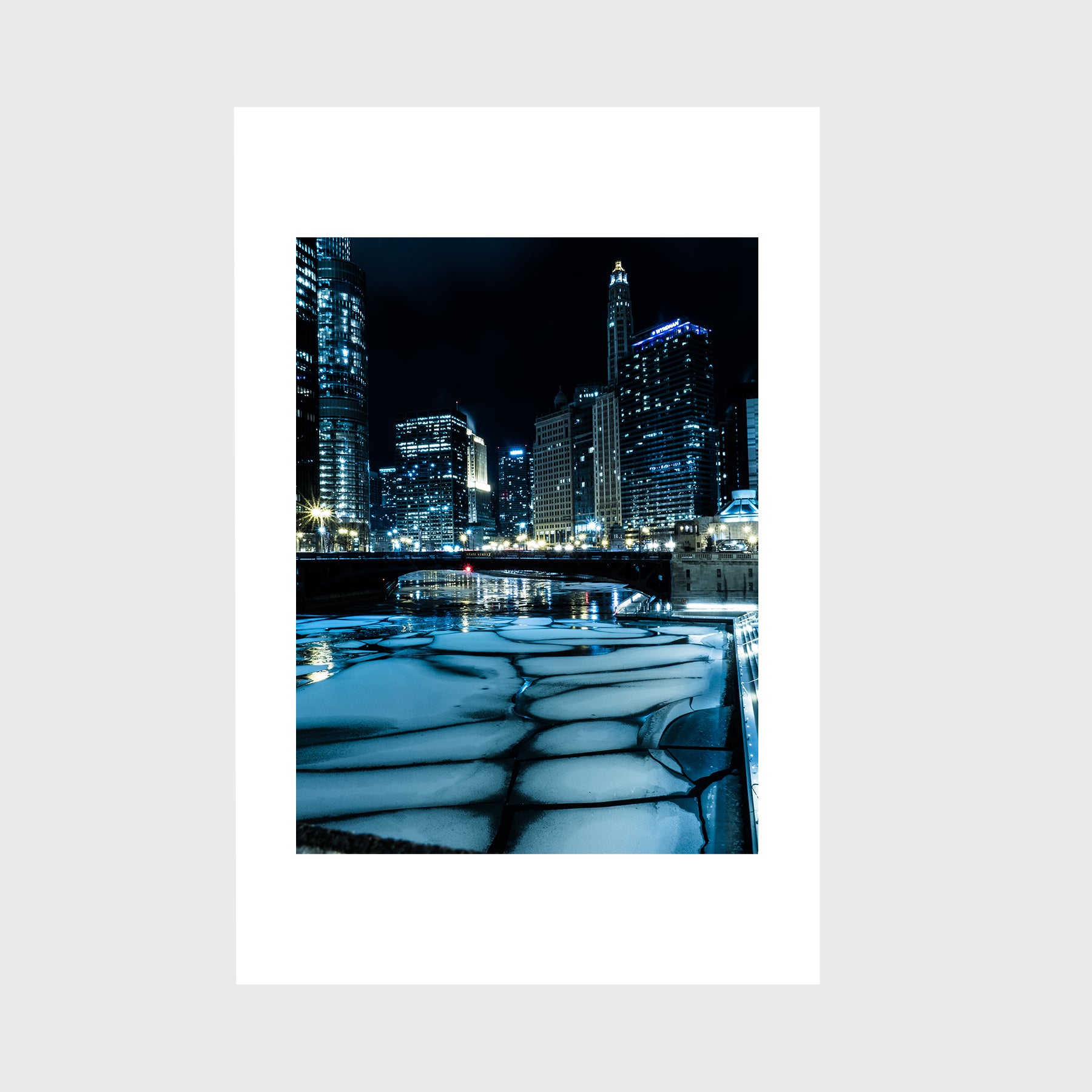 Ice on the Chicago River