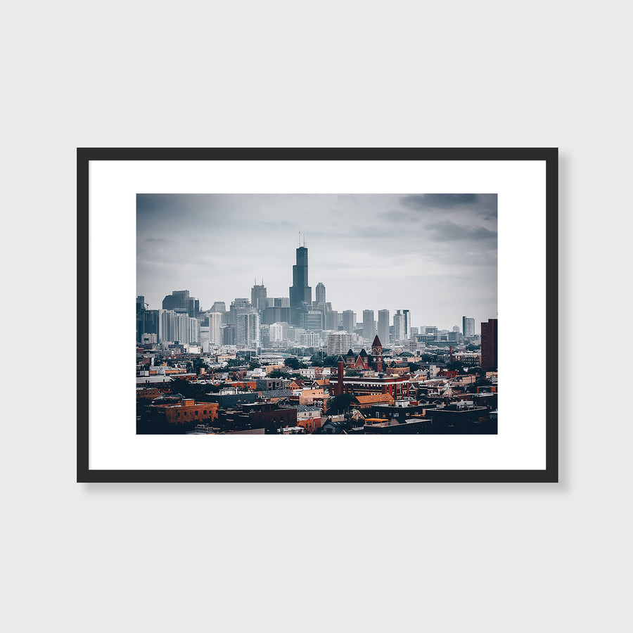 View of Willis Tower from Division and Milwaukee